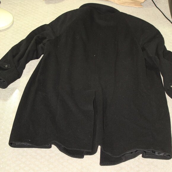 Luxury Italian Made Ragusa Men's Size XL Black Breschi Pure Cashmere Coat - Picture 2 of 8